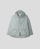 Black Moment Technical Hooded Windbreaker Jacket [Light Grey]