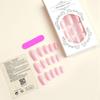 Rectangular Light Pink Press-On Nail Tips - Removable, High-End Finish