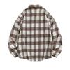 Men's Loose Plaid Retro Long-sleeved Shirt Jacket Large Size Fashion Casual Cardigan Handsome Shirt