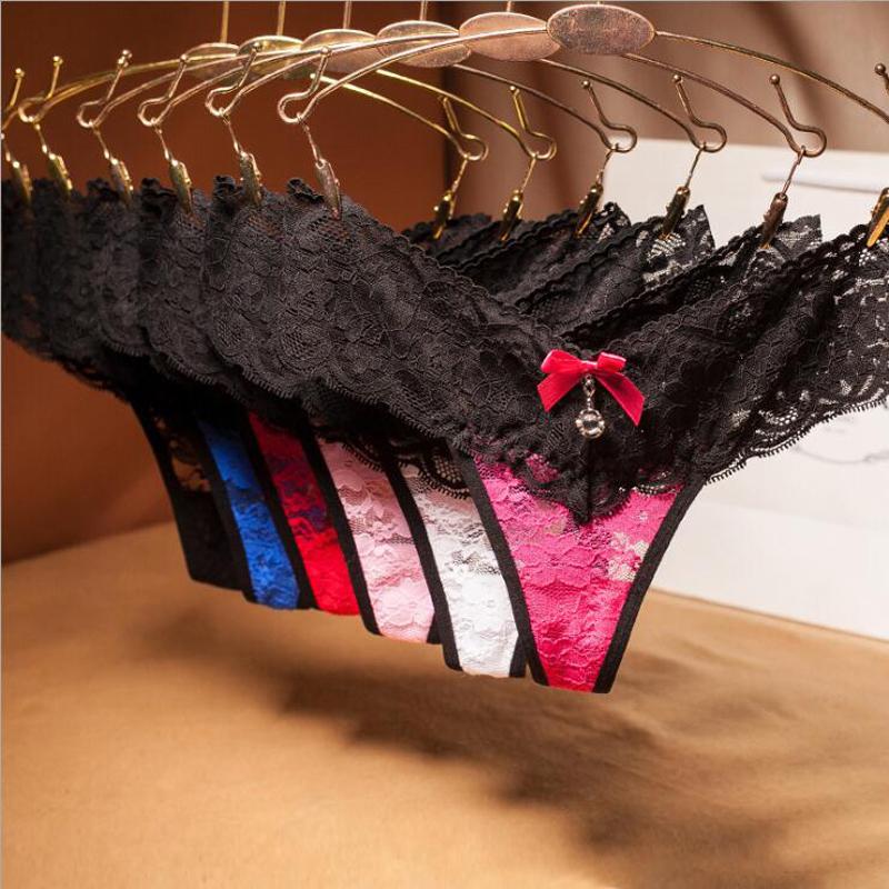 Erotic Panties Sexy Women Underwear Brazilian Girls Lace Bikini Seamless Ultra Low Waist Seamless Bow Female Thongs