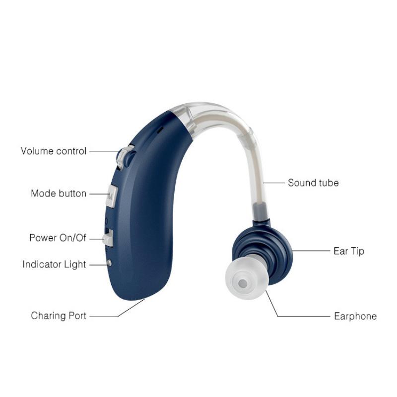 Bluetooth Rechargeable Hearing Aids Battery Charging 1pcs