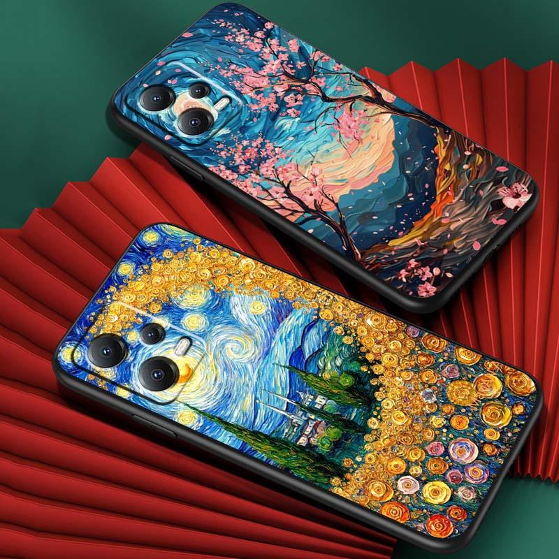 Creative landscape patterns Phone Case For Xiaomi Redmi Note 15 14 13 12 12S 11E 11 11S Pro Plus 4G 5G Black Soft TPU