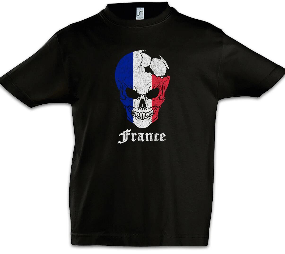France Football Skull I Kids Boys kids boys T-Shirt Flag Football France Flag 140