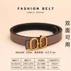 Womens Genuine Leather Belt With Geometric Buckle Stylish Casual Waistband Jeans Office Daily Wear