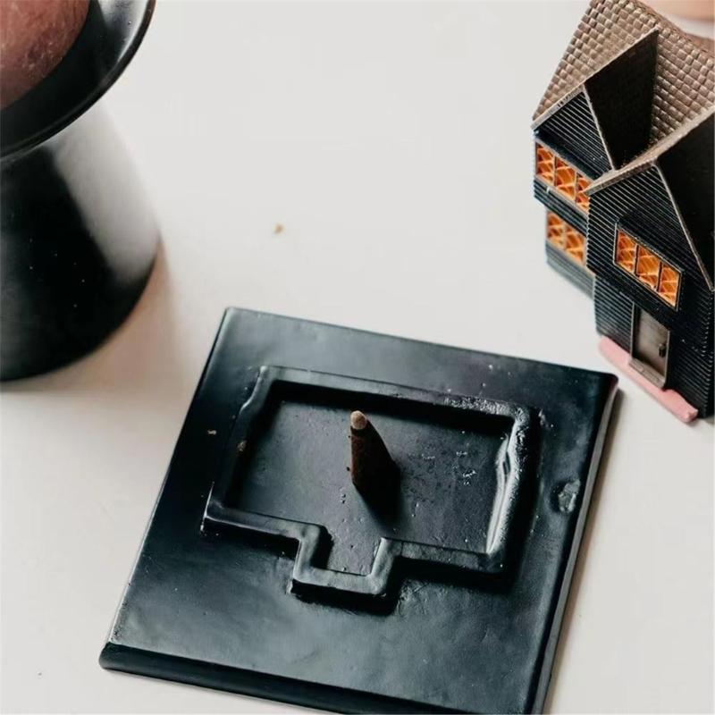 Halloween Themed Witches Cottage Incenses Holder Holder Halloween Decorations for Festives Ambiances