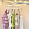 Space-Saving 12-Hook Rotating Clothes Rack,Ideal for Ties, Underwear, Vests,Skirts, Portable Storage Organizer for Dorms