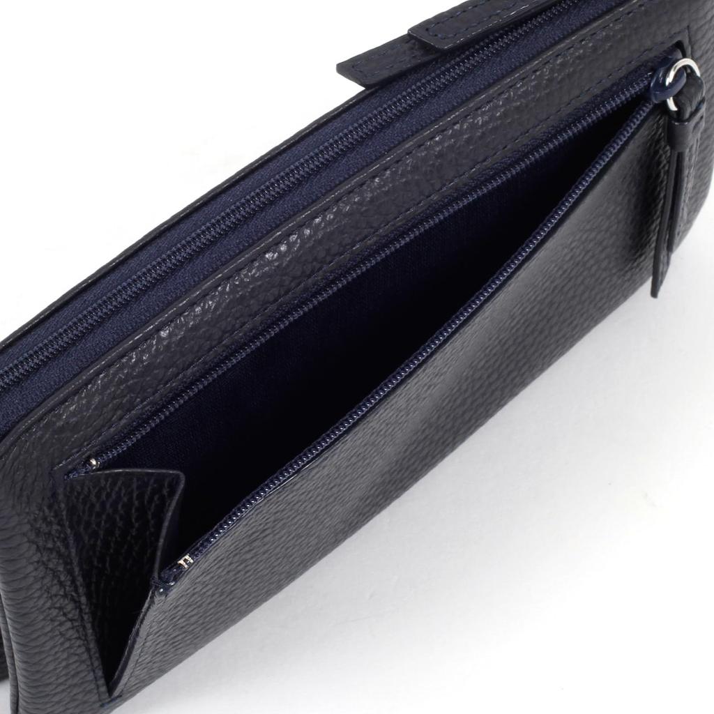 Simple Multifunctional Long Wallet ZH0476 Dark Blue 10101 [Kitamura] [Navy]