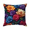 Color Series Butterfly Flowers and Leaves Pillowcase Pillow Covers Throw Pillows Decorative Cushion Cases for Home Car Sofa