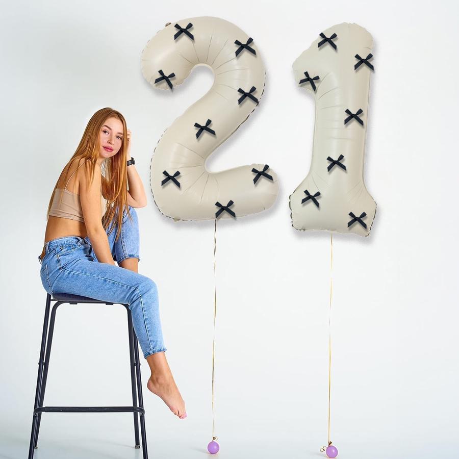 9 cream white digital balloons, black ribbon bow for bow themed birthday parties, graduation, showers, anniversaries