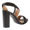 Where's That From Womens/Ladies Crossover Strap Block Heel Sandals