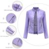 Women's Autumn & Winter Casual Leather Jacket - Simple European/American Trend Thin Coat, Long Sleeve Motorcycle Style