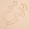 Ladies Elegant Two Layer Crystal Pendant Necklace