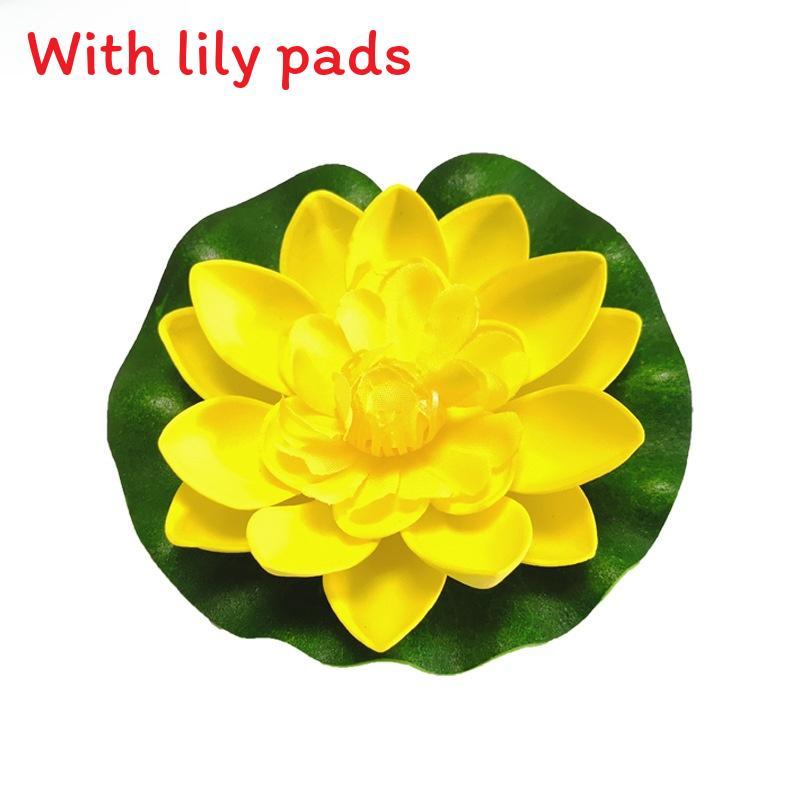 Water Garden Artificial Lotus Flower With Floating Design For Home Decor And Aquariums