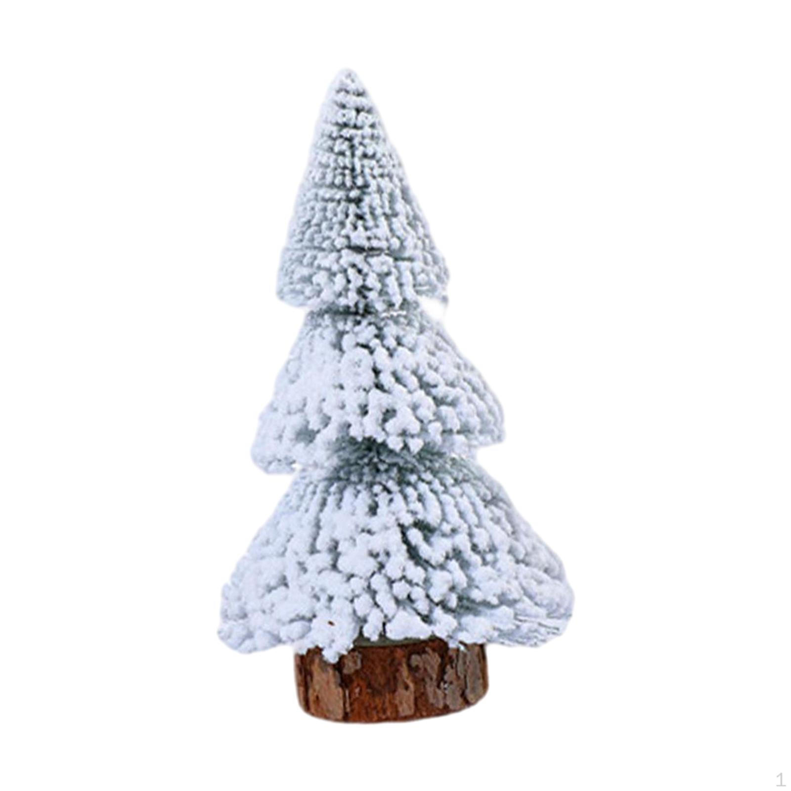 Искусственная Мини-Снежная Елка Настольная Рождественская Xmas Винтажная Рустикальная для Стола 15cm