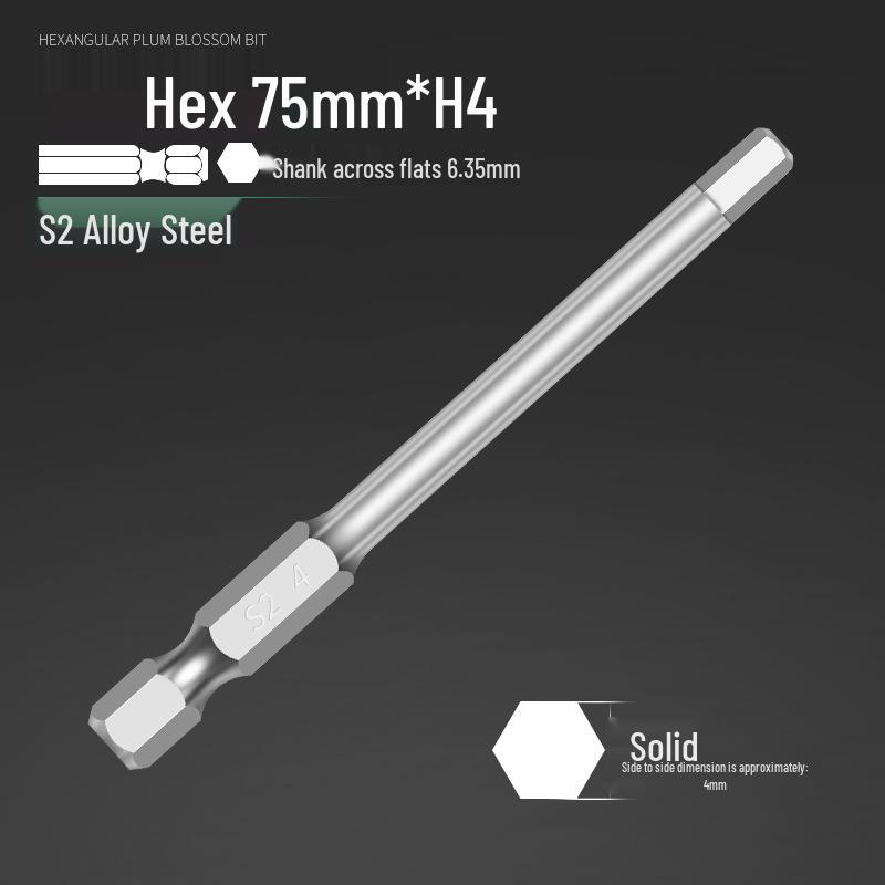 Alloy Steel Magnetic Hexagon Electric & Air Screwdriver Bit Set