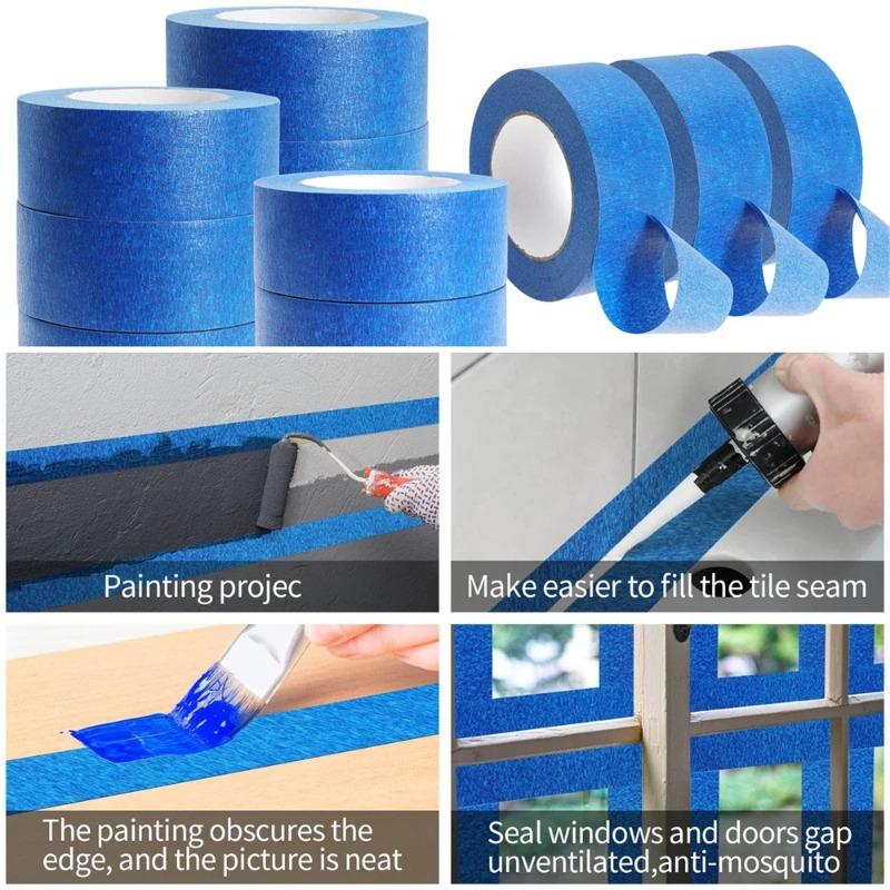 Hot Sale Malířská páska Multi-Surface Masking Snadné odstranění Malířská páska Bezpečnostní Malba na zeď Řemesla Umělecká stavba Domácí 50m/Role