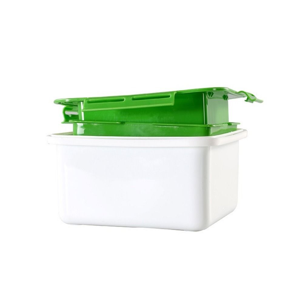 Durable Plastic Tofu Presser Safe 3-Layer Tofu Mold Space Saving with Drip Tray Tofu Making Mold Cooking Tools
