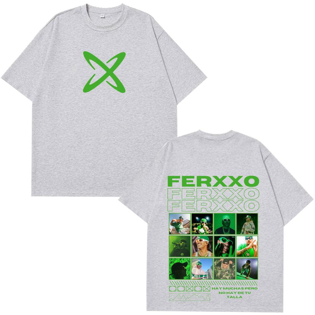 Rapper Feid Ferxxo Falxxo Tour 2026 Print Tshirt Unisex Unisex Fashion Hiphop Tshirt Shortsleeved Casual Cotton Vintage Tshirts