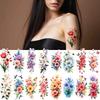 12pcs Temporary Tattoo Lilies Temporary Tattoo Stickers Bees Tulips Waterproof Long-lasting Body Stickers Dragonflies For