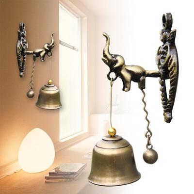 Vintage Style Animal Doorbells Metal Iron Bells Wind Bells Ornamental Walls Horses Elephant Owls ADM