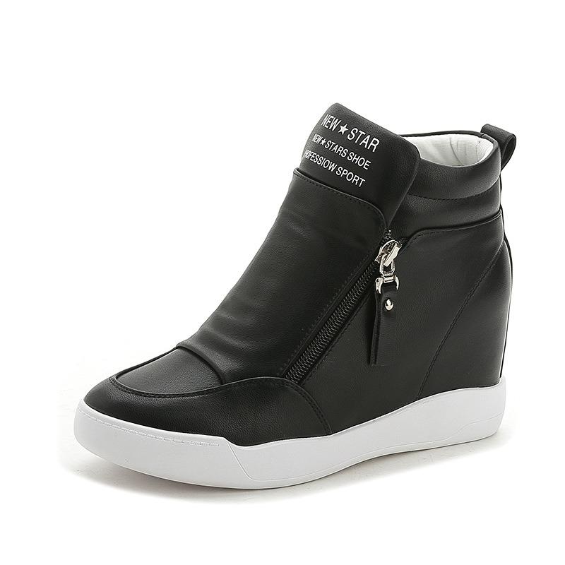 Women Platform Wedge Heel Ankle Boots Women Shoes With Increased Platform Sole Girl Casual Shoes