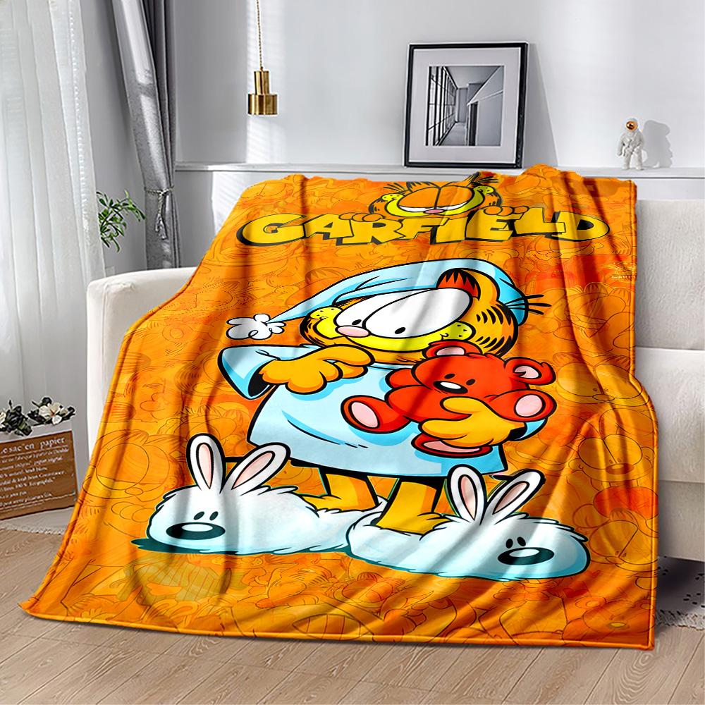 Garfield's Cozy Adventure Blanket Soft Warm Cozy Great for Seaside Picnics Sofa for All Occasions Stylish Decor Gifts For Family Or Friends