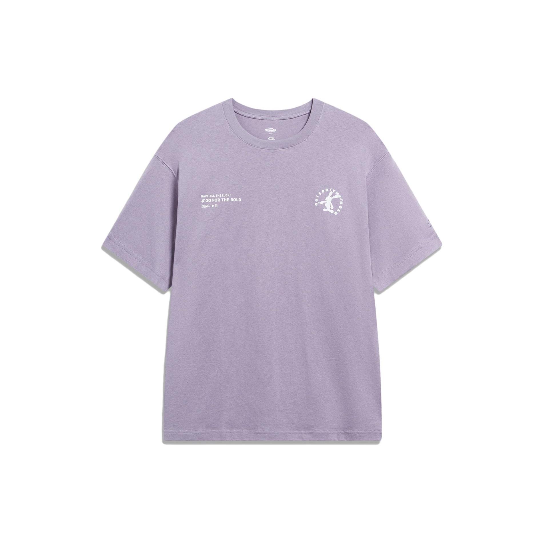 Li-Ning x Disney Oswald Graphic T-shirt  Light Purple  Men s AHST315-5 S