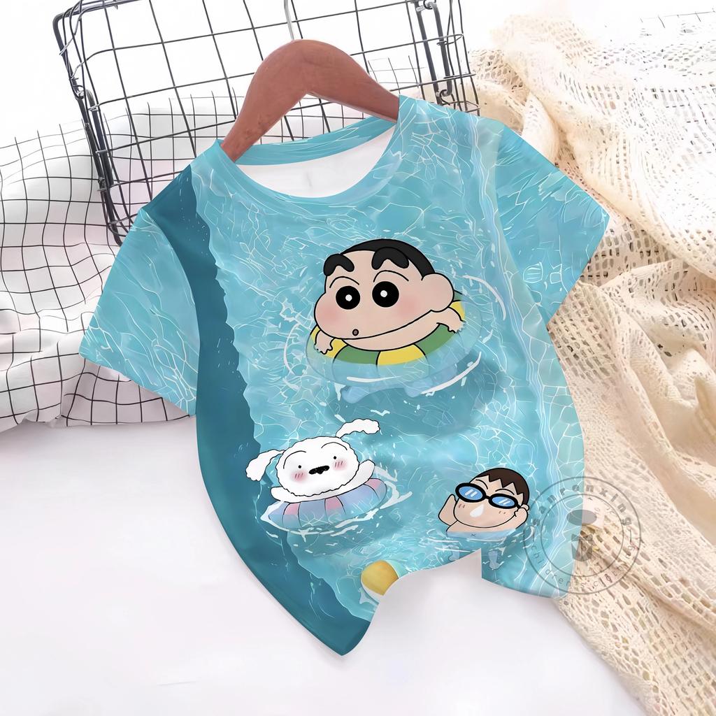 Summer T-Shirt 3D Print Boys Girls T-Shirts Casual Round Neck Short Sleeves Tops Kids Children's Clothing