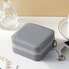 Mini Jewelry Storage Box, PU Leather Compact Jewelry Organizer, Soft Velvet Shockproof Jewelry Case for Rings Earrings