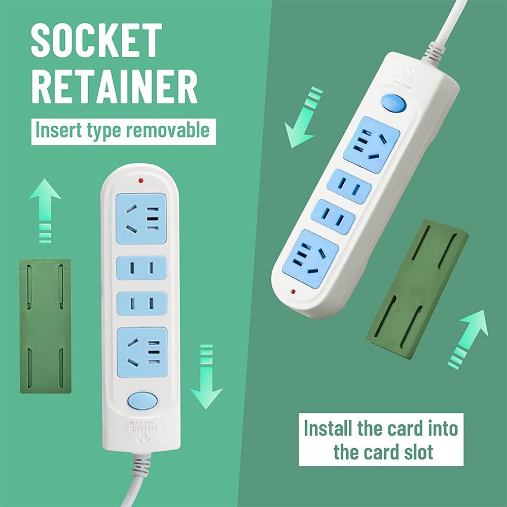 8 Pcs Self-Adhesive Power Strip Holder for Kitchen Home Office Cable Management