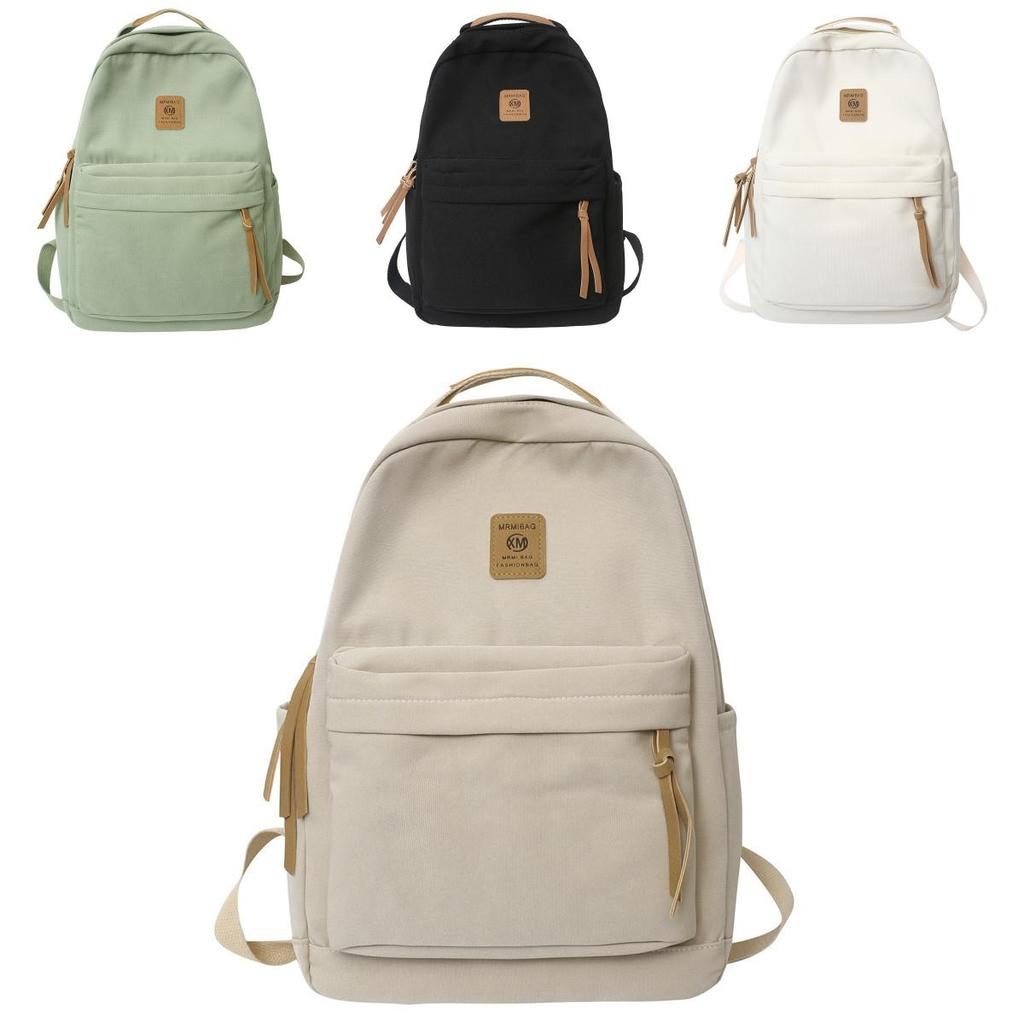 Nylon Minimalist Xm Letter Pattern Backpack For Students With Breathable Waterproof Design For Daily Use