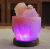 Himalayan Salt Pyramid LED USB Night Light - Crystal Ambience Lamp, Chinese Style