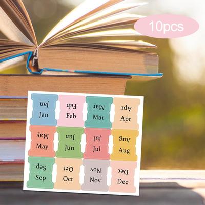 10 Sheets Index Tab Labels Bible Book Tabs Page Markers Planner Sticky Note for Diary School