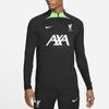 Nike Liverpool F.C. Strike Letter Print Long Sleeve Mock Neck Football Shirt Men tops Black DX3106-014