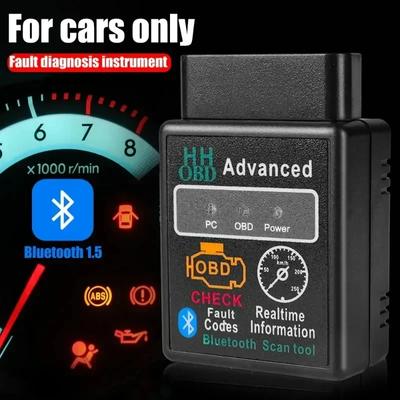 Bluetooth-kompatibel bil OBD2-skanner Elm327 V1.5 kodläsare OBDII diagnostikverktyg diagnosskanner för Android iOS Windows