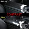 Interior Center Console Armrest Storage Box Protective Cover Trim For Mercedes Benz C Class W205 GLC Class X253 Accessories 2015- (Carbon Fiber