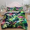 3D Flamingo Printed Bedding Set King Queen Size Cartoon Pink Animals Duvet Cover With Pillowcases 2/3pcs Polyester Quilt Cover