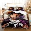 Rapper Lil Baby Bedding Set Boys Girls Twin Queen Size Duvet Cover Pillowcase Bed Kids Adult Fashion Home Textileextile026