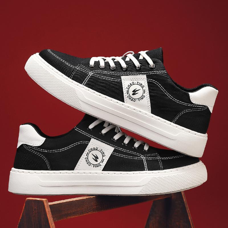 

Холщовые мужские туфли лето дышащие 2025 новые корейская версия тренд универсальные повседневные кеды мальчики тканевые туфли рабочие модные туфли 44