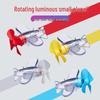 Wind-Powered Glow Airplane Toy: Light-Up Outdoor Gliding Plane with Plastic Propeller for Kids