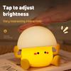 Egg Yolk Silicone Night Light LED Squishy Novelty Egg Lamp 3 Levels of Brightness Lamb for Kids Cute Decoration Fun Cartoon Gift