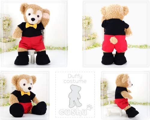 cushu cush Duffy and ShellieMay Plush Costumes, Made in Japan, Mickey Mouse & Minnie Mouse Coordination, Cute Romper and Dress with Shoes (cds398s)