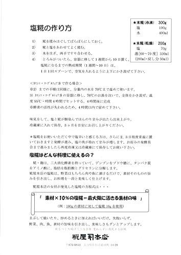 Kojiya Honten Yogurtia S (Tanika Electric) Glass Pot and 3-Pack of Dried Rice Koji