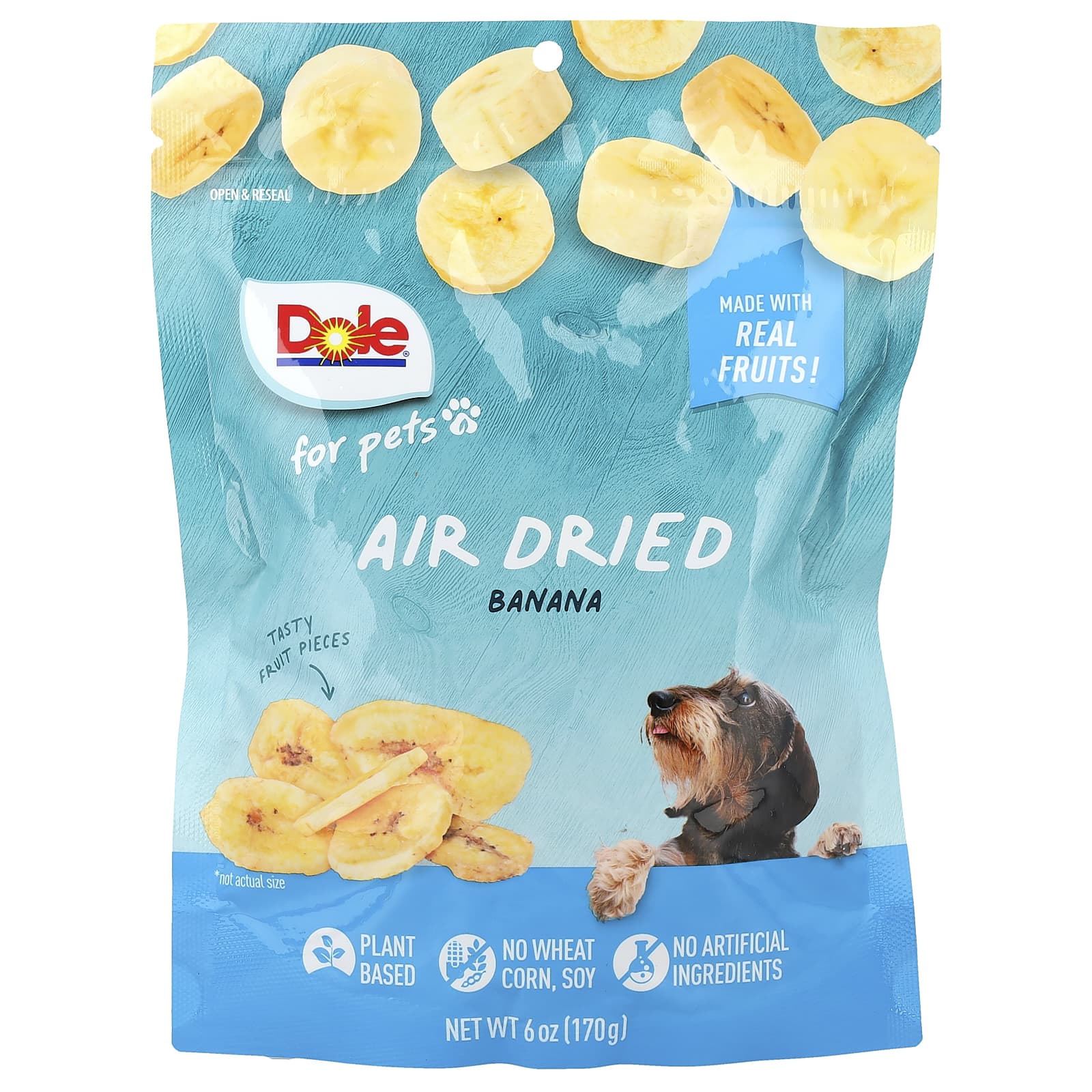 

Dole для питомцев, сублимированный, банан, 170г (6 унций)