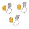 Moule de cuisson en forme de chat, Moule à empreinte pour biscuits, Emporte-pièce chat avec tampon pour biscuits, gâteaux, décorations en pâte à sucre, Cuisson