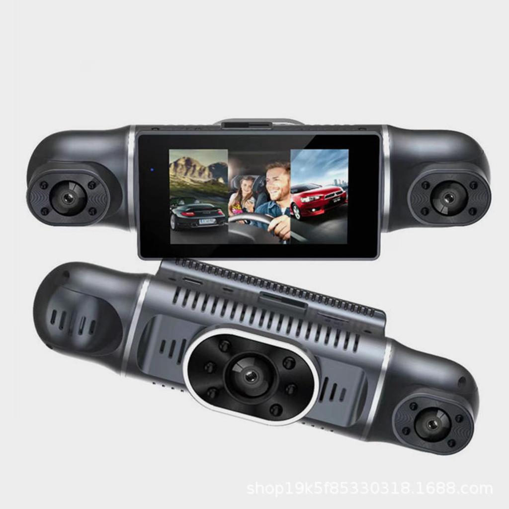 4 Channel 3 Inch Car 1080P FHD DVR Camera Car Video Recorder Front and Rear Driving Recorder Car Black Box Camera Driving Recorder