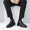 2024 Brand Spring Autumn Men Dress Shoes Lace Up Casual Black Leather Shoes Men Loafers Luxury Wedding Party Male Shoes Men