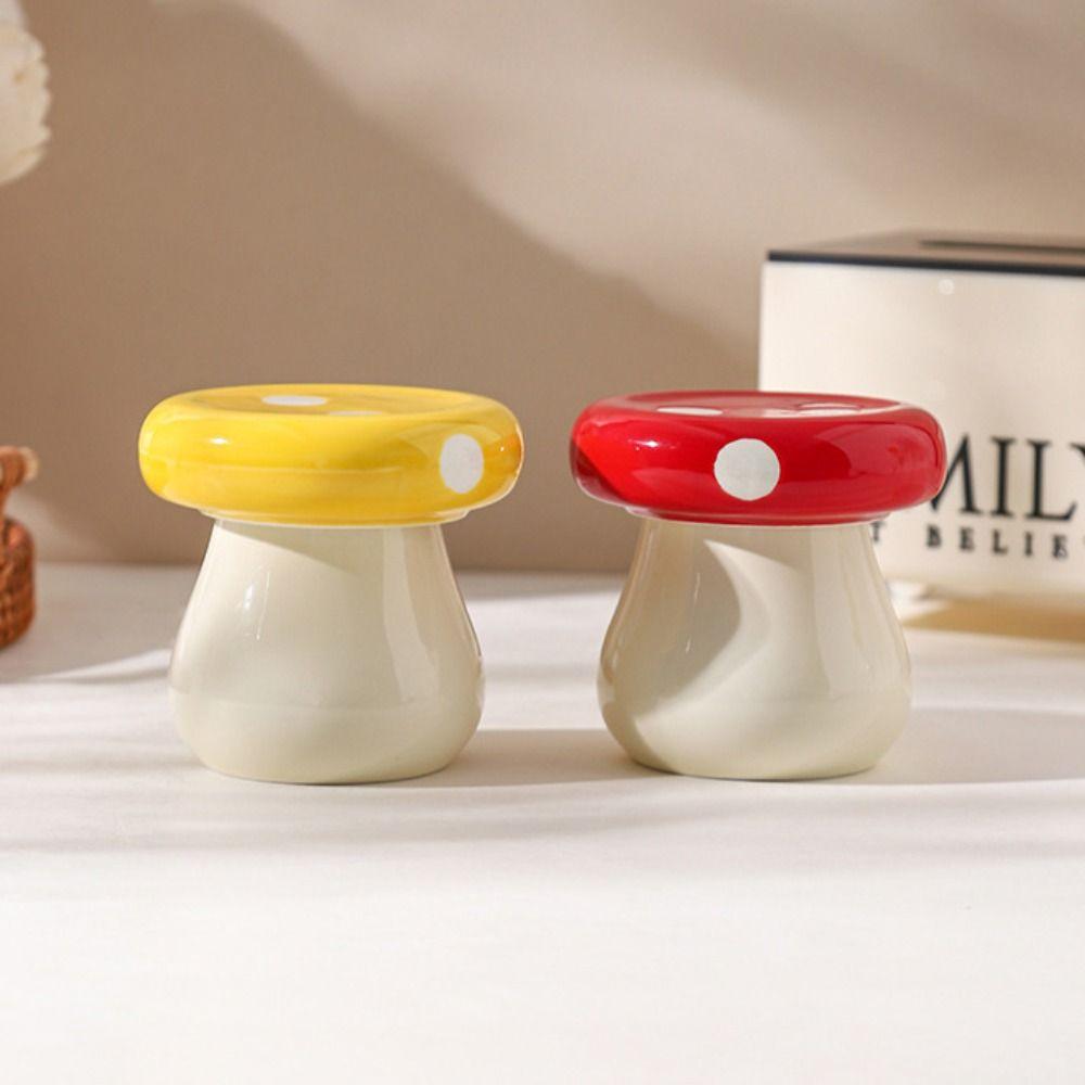 Dust-proof Dental Floss Storage Bottle Ceramics Toothpick Dispenser Toothbridge Holder  Gift