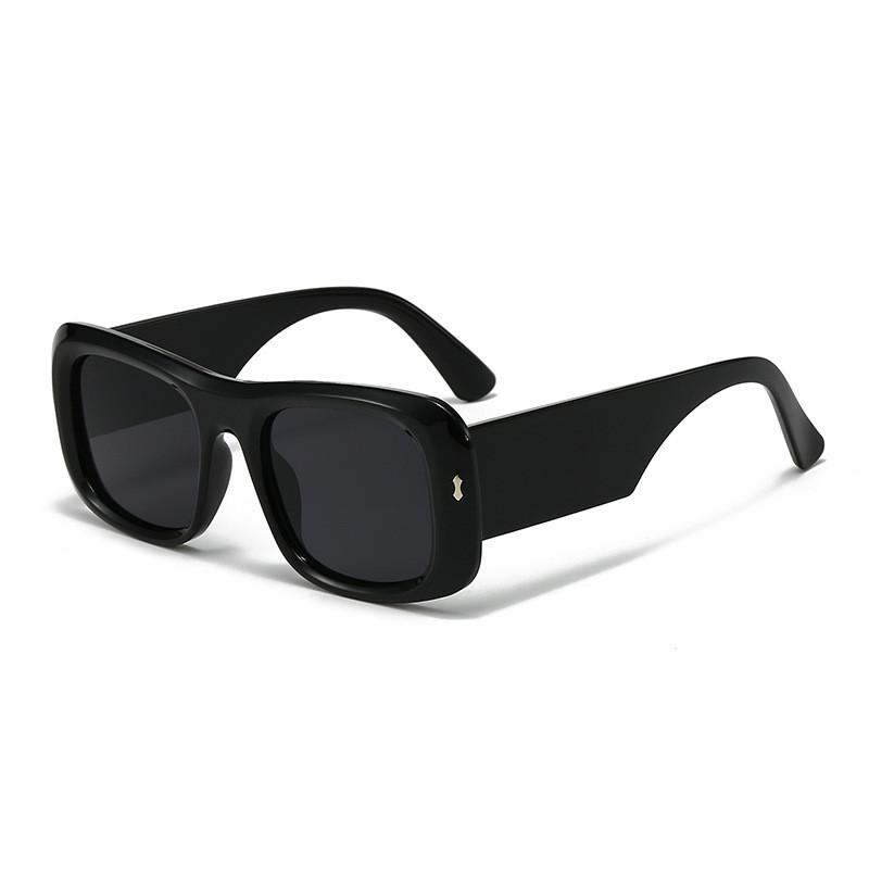 

Sunglasses Ladies Uv400 Full Frame Square Frame With Yellow Lenses For Outdoor Activities BlackFrameGray