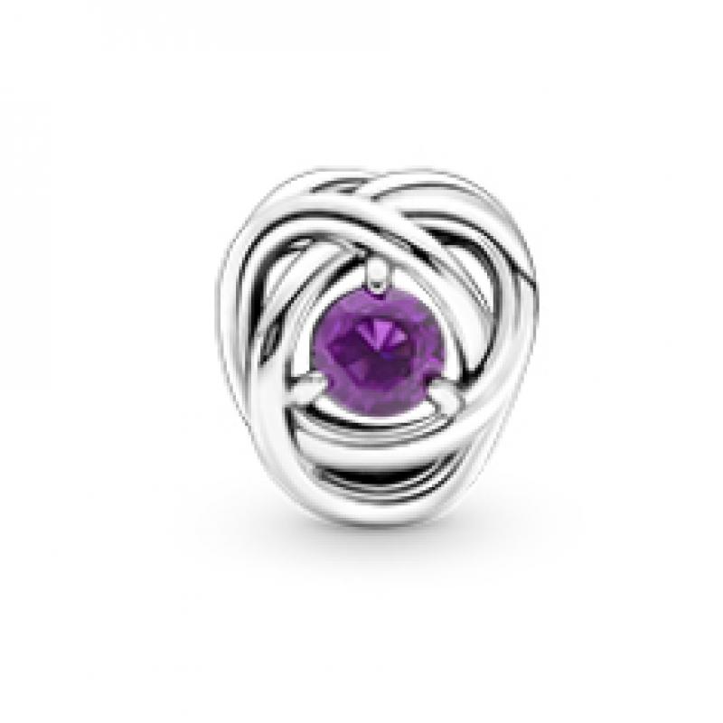 Pandora February Purple Eternity Circle Charm 790065c02